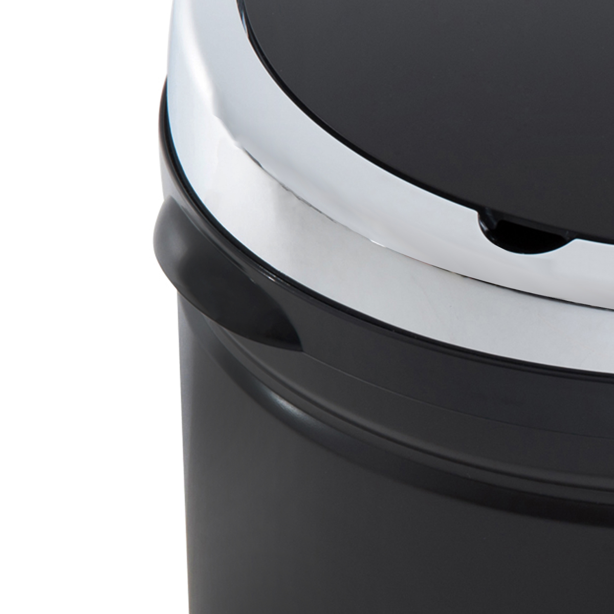 50L Stainless Steel Infrared Sensor Trash Can w/ Removable Bucket, Black