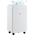 HOMCOM 10L Portable Quiet Dehumidifier with Air Purifier, Timer & 5 Modes (HTML)