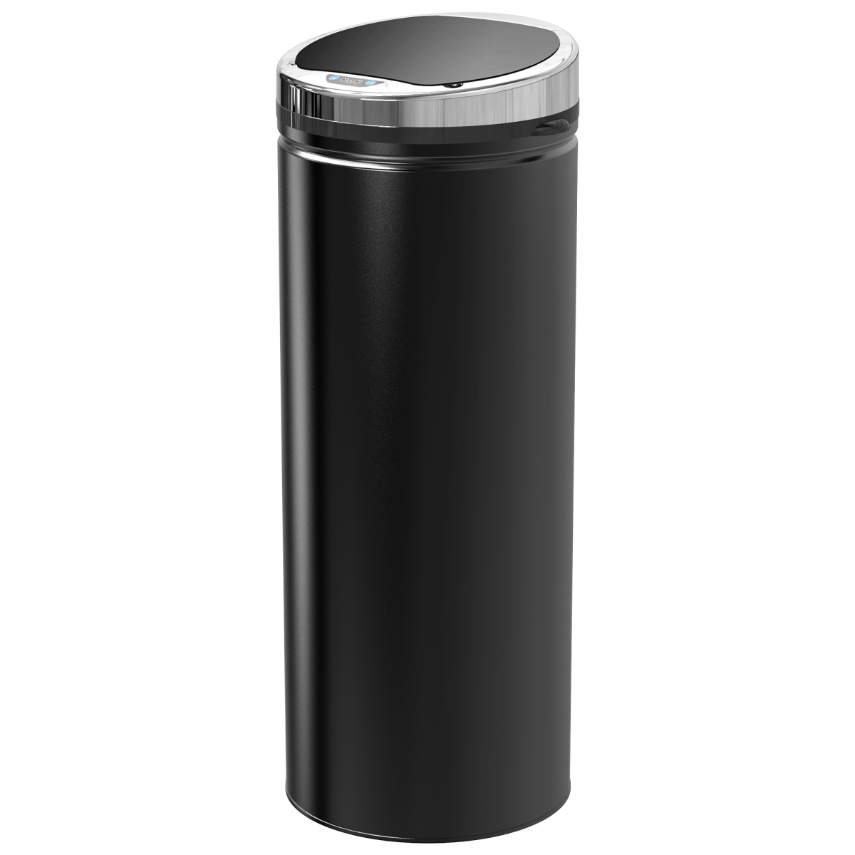 50L Stainless Steel Infrared Sensor Trash Can w/ Removable Bucket, Black